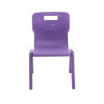 Titan One Piece Classroom Chair 435x384x600mm Purple (Pack of 30) KF78613