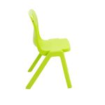 Titan One Piece Classroom Chair 432x408x690mm Lime (Pack of 30) KF78625