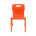 Titan One Piece Classroom Chair 480x486x799mm Orange (Pack of 30) KF78632
