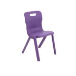 Titan One Piece Classroom Chair 482x510x829mm Purple (Pack of 30) KF78643