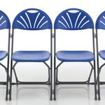Titan Folding Chair 445x460x870mm Blue KF78658