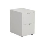 Jemini 2 Drawer Filing Cabinet 464x600x710mm White KF78666
