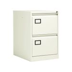 Jemini 2 Drawer Filing Cabinet Lockable 470x622x711mm White KF78706