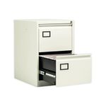Jemini 2 Drawer Filing Cabinet Lockable 470x622x711mm White KF78706