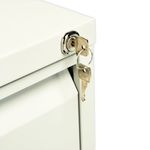 Jemini 4 Drawer Filing Cabinet Lockable 470x622x1321mm White KF78708