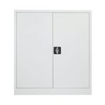 Talos Double Door Stationery Cupboard 920x420x1000mm White KF78753