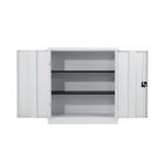 Talos Double Door Stationery Cupboard 920x420x1000mm White KF78753