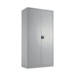 Talos Double Door Stationery Cupboard 920x420x1790mm Grey KF78754