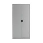 Talos Double Door Stationery Cupboard 920x420x1790mm Grey KF78754