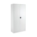 Talos Double Door Stationery Cupboard 920x420x1790mm White KF78755