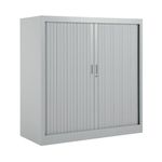 Talos Side Opening Tambour Unit 1000x450x1050mm Grey KF78758