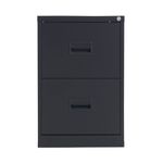 Talos 2 Drawer Filing Cabinet 465x620x700mm Black KF78762