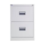 Talos 2 Drawer Filing Cabinet 465x620x700mm White KF78765
