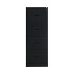 Talos 4 Drawer Filing Cabinet 465x620x1300mm Black KF78770