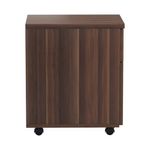 Jemini 2 Drawer Mobile Pedestal 404x500x595mm Walnut KF78942