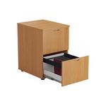Jemini 2 Drawer Filing Cabinet 464x600x710mm Beech KF79455