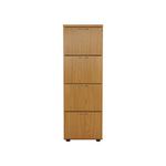 Jemini 4 Drawer Filing Cabinet 464x600x1365mm Nova Oak KF79857