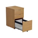 Jemini 3 Drawer Under Desk Pedestal Nova Oak KF79874