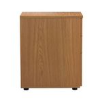 First 3 Drawer Desk High Pedestal 404x800x730mm Nova Oak KF79931