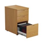 First 3 Drawer Desk High Pedestal 404x800x730mm Nova Oak KF79931