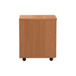 First 3 Drawer Mobile Pedestal 400x500x595mm Beech KF79991
