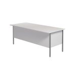 Serrion Rectangular 2 Drawer Pedestal 4 Leg Desk 1800x750x730mm White KF800065