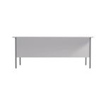 Serrion Rectangular 2 Drawer Pedestal 4 Leg Desk 1800x750x730mm White KF800065