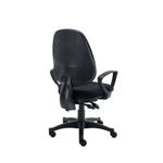 Two Lever Sheaf Operator Chair Black with Fixed Arms KF800371