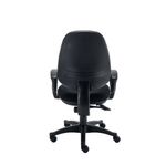 Two Lever Sheaf Operator Chair Black with Fixed Arms KF800371