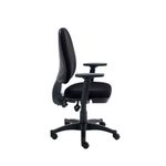 Two Lever Sheaf Operator Chair Black with Adjustable Arms KF800372