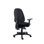 Two Lever Sheaf Operator Chair Black with Adjustable Arms KF800372