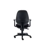 Two Lever Sheaf Operator Chair Black with Adjustable Arms KF800372