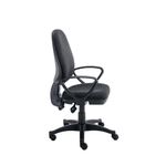 Two Lever Sheaf Operator Chair Charcoal with Fixed Arms KF800373
