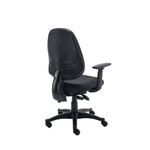 Two Lever Sheaf Operator Chair Charcoal with Adjustable Arms KF800374
