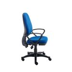 Two Lever Sheaf Operator Chair Royal Blue with Fixed Arms KF800375