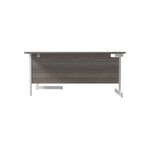 Jemini Radial Right Hand Cantilever Desk 1600x1200x730mm Grey Oak KF801917