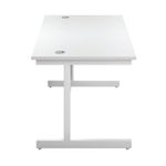 First Rectangular Cantilever Desk 1800x800x730mm White/White KF803546