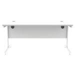 Astin Rectangular Single Upright Cantilever Desk 1600x800x730mm Arctic White/Arctic White KF803627