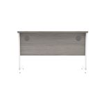 Astin Rectangular Single Upright Cantilever Desk 1200x600x730 Alaskan Grey Oak/Arctic White KF803707