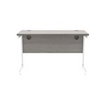 Astin Rectangular Single Upright Cantilever Desk 1200x600x730 Alaskan Grey Oak/Arctic White KF803707