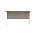 Astin Rectangular Single Upright Cantilever Desk 1200x800x730 Alaskan Grey Oak/Arctic White KF803738