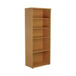 First 4 Shelf Wooden Bookcase 800x450x2000mm Nova Oak KF803751