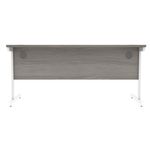 Astin Rectangular Single Upright Cantilever Desk 1600x800x730 Alaskan Grey Oak/Arctic White KF803767