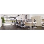 Arista Stealth High Back Chair with Headrest Adjustable Arms Black/White KF80382