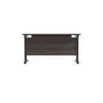 Jemini Rectangular Double Upright Cantilever Desk 1400x600x730mm Dark Walnut/Black KF803867