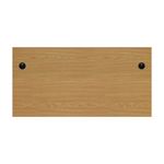 Jemini Rectangular Panel End Desk 1400x800x730mm Nova Oak KF804420