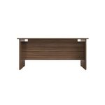 Jemini Rectangular Panel End Desk 1800x800x730mm Dark Walnut KF804574