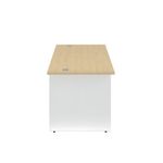 Jemini Rectangular Panel End Desk 1200x800x730mm Maple KF804680