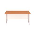 Jemini Rectangular Panel End Desk 1400x800x730mm Beech KF804703