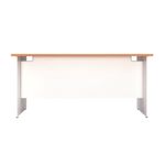 Jemini Rectangular Panel End Desk 1400x800x730mm Beech KF804703